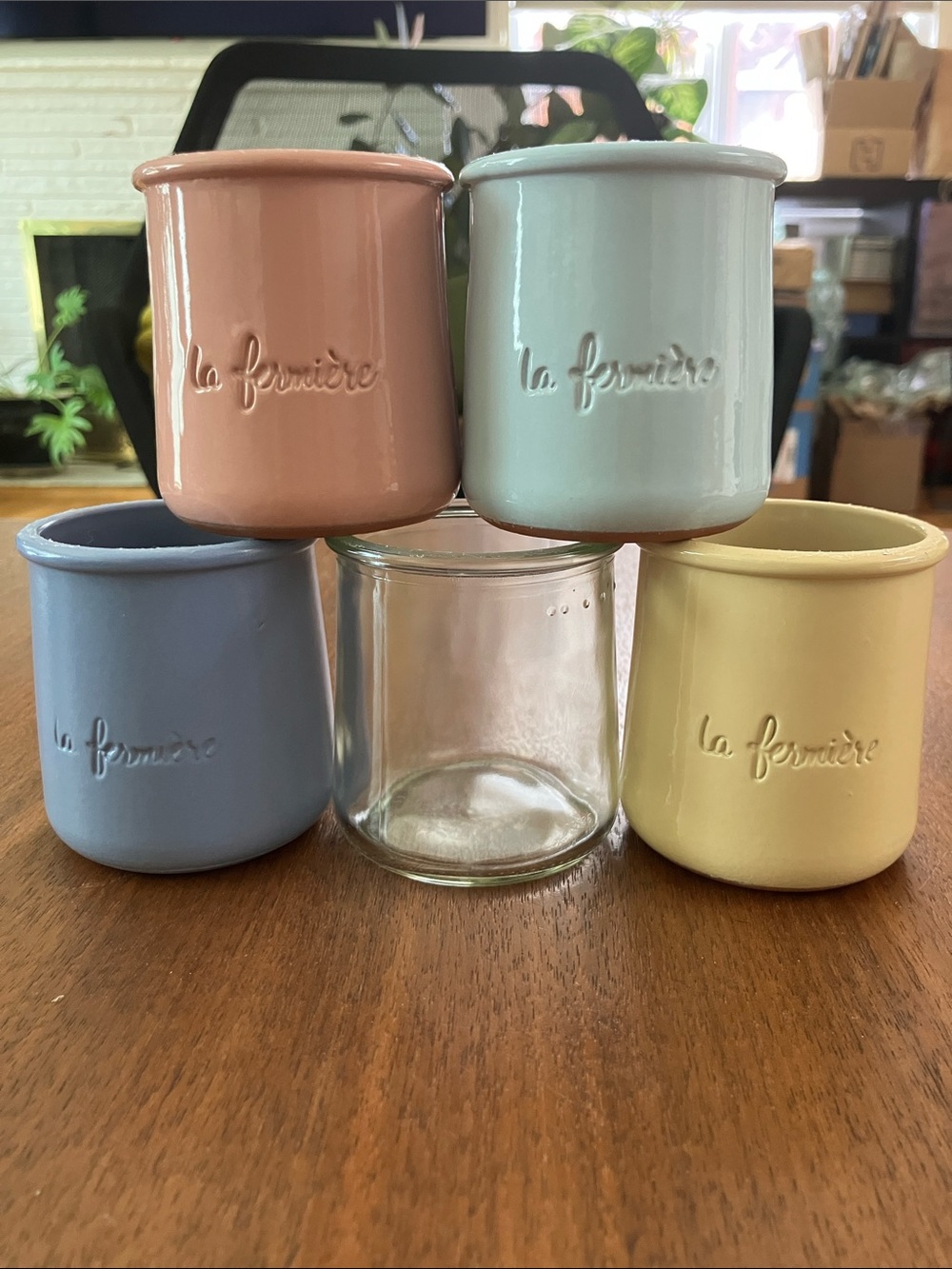 La Fermiere yogurt pots - set of five